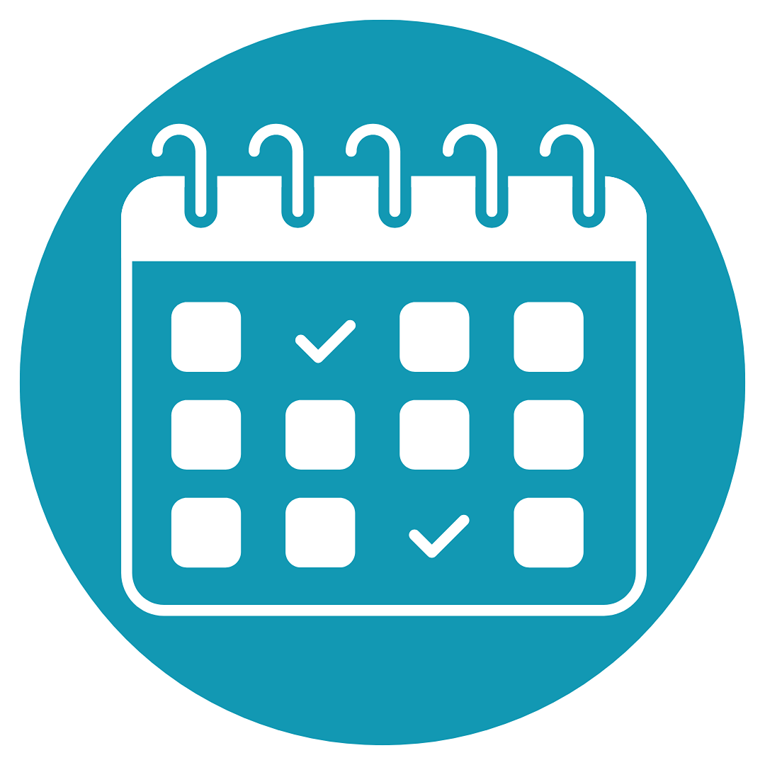 Monotone image of a stylised calendar
