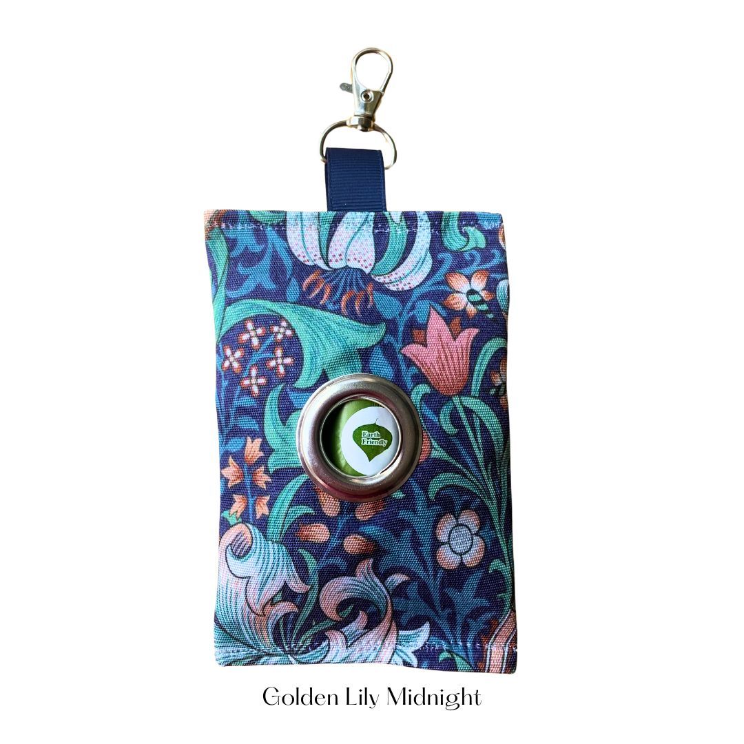 TREAT POUCH & POO BAG POUCH  - Golden Lily - Midnight