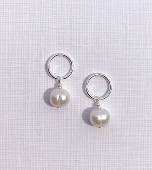 Earrings - Fresh Water Pearls - Sterling Silver - LAST PAIR
