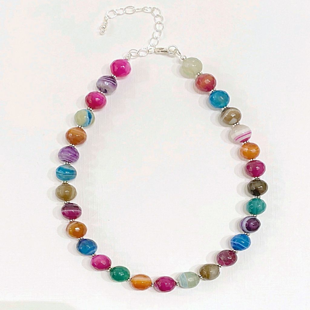 Necklace - Faceted Agate