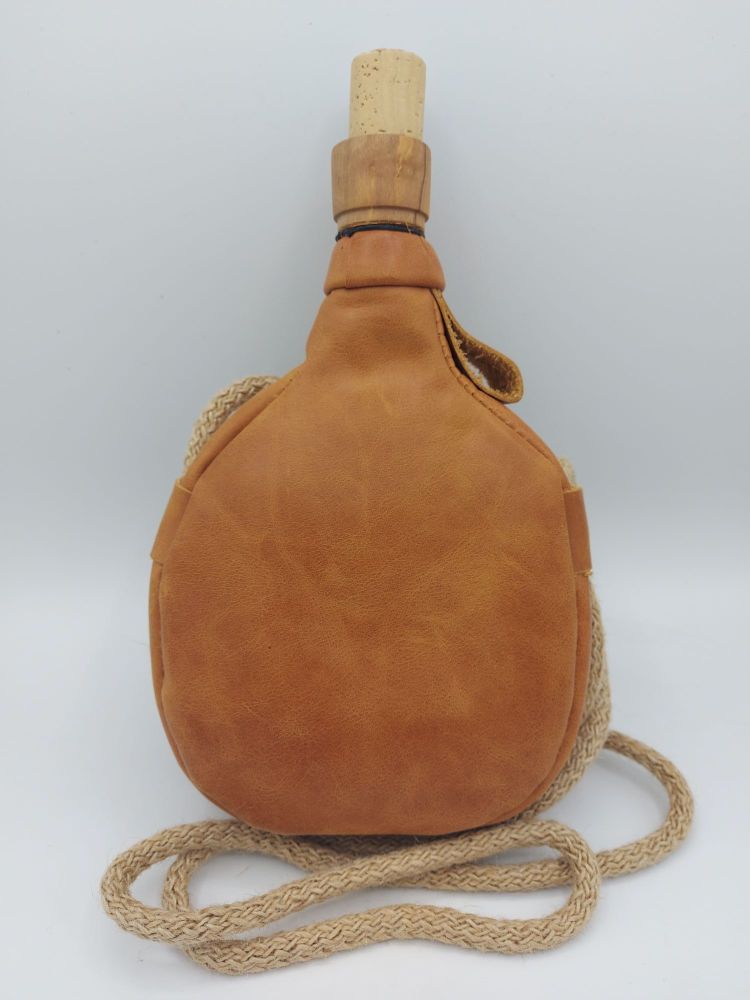 Leather discount drinking pouch