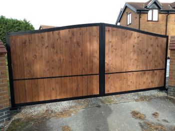 Wood or Composite board infill Gates