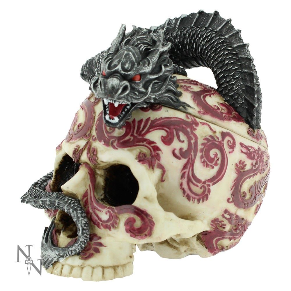 Eastern Dragon Skull Trinket Box
