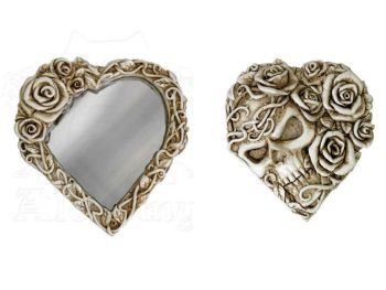 Ghost of Narcissus Skull and Roses Compact Mirror