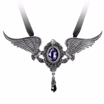 My Soul From the Shadow - Raven Wings Necklace
