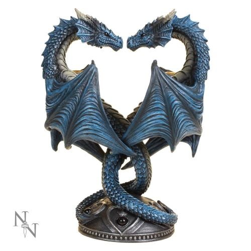 Dragon Heart Twin Candle Holder - Anne Stokes
