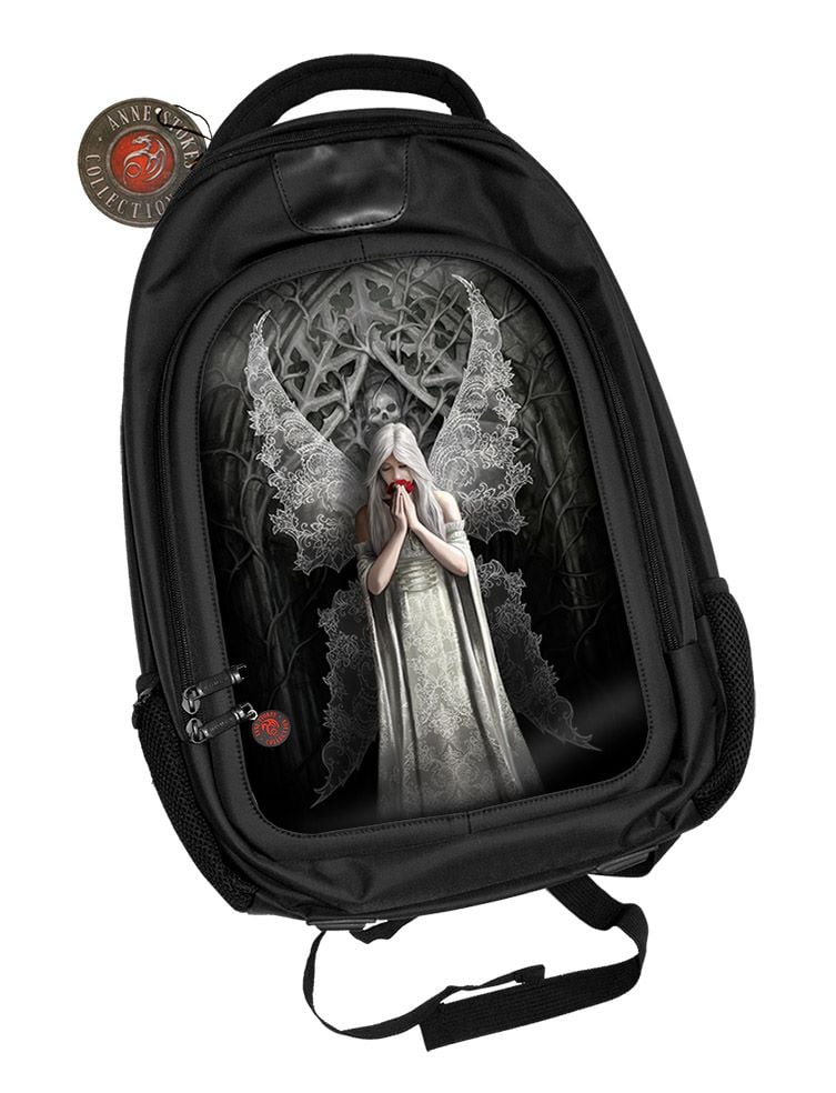 3D Black Oxford Polyester Backpack - Only Love Remains - Anne Stokes
