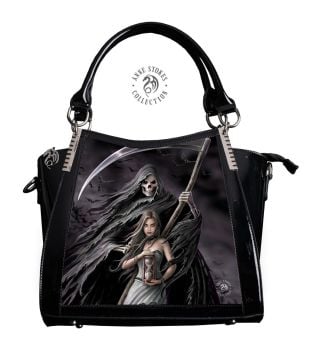 3D Lenticular Black PVC Handbag Summon the Reaper - Anne Stokes