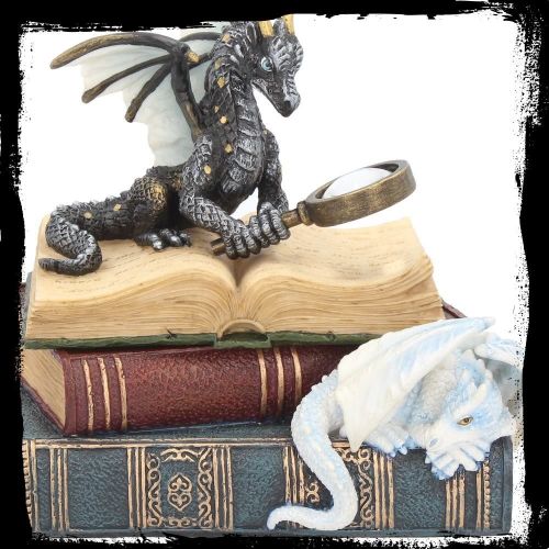 Stunning 'Miniature Scholars Dragon' Trinket Box ~ Nemesis Now