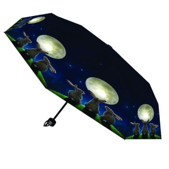 Moon Shadows Compact/Telescopic Umbrella - Lisa Parker