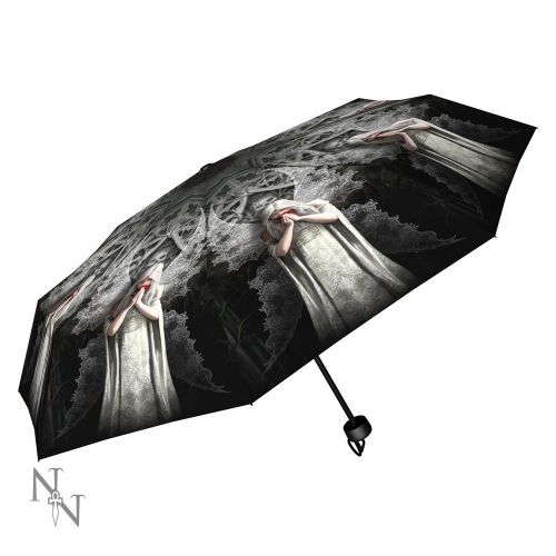 Only Love Remains Compact/Telescopic Umbrella - Anne Stokes
