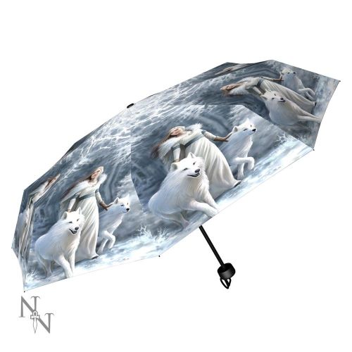 Winter Guardians Compact/Telescopic Umbrella - Anne Stokes
