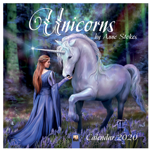 Official Anne Stokes 2020 Unicorns Wall Calendar