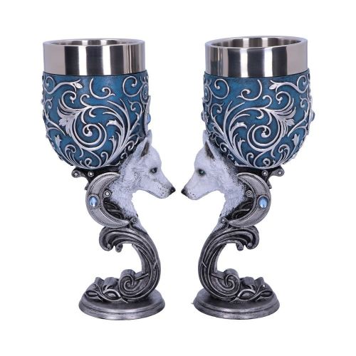 Wild at Heart - Pair of Wolf Goblets