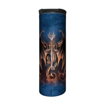 Anne Stokes Barista Style Stainless Steel Thermos Flask - Dragon Warrior