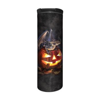 Anne Stokes Barista Style Stainless Steel Thermos Flask - Trick or Treat - Dragon