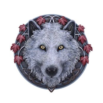 Guardian of the Fall Wolf Wall Plaque - Lisa Parker