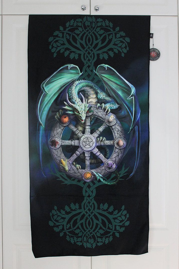 Wheel of the Year Magical Dragon Towel - Anne Stokes