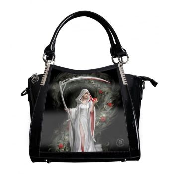 Life Blood - 3D Lenticular Black PVC Handbag  - Anne Stokes