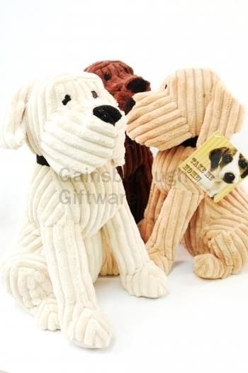 Ribbed Soft Touch Dog Shaped Door Stop 