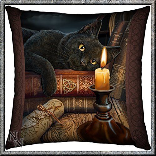 Stunning Witching Hour Cat Cushion - Lisa Parker - Nemesis Now