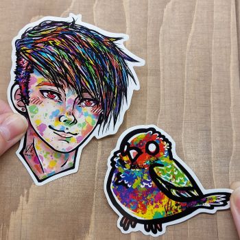 Pigment & Splatter Bird