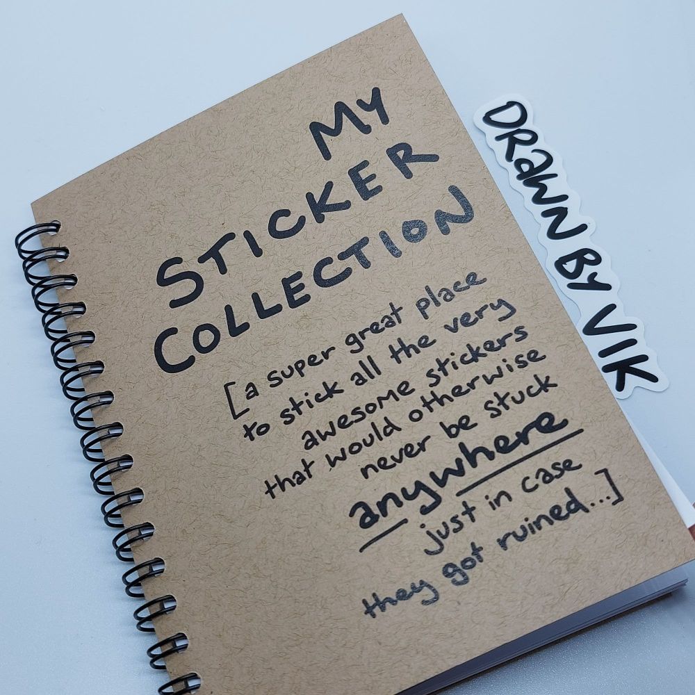 My Sticker Collection Notebook