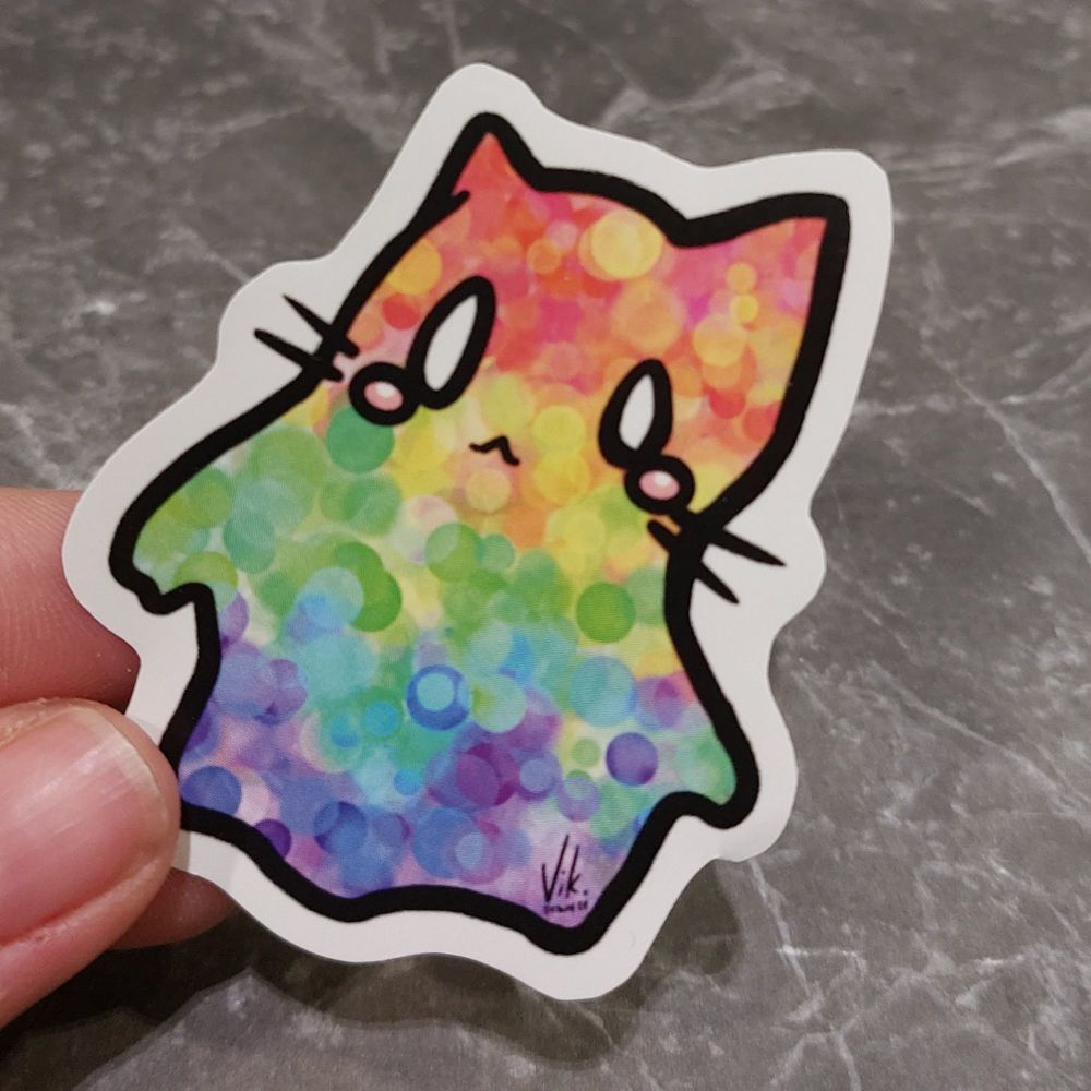 Pride - Rainbow Ghost Cat