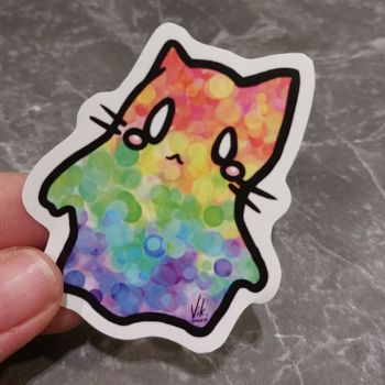 Pride - Rainbow Ghost Cat