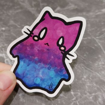Pride - Bi Ghost Cat