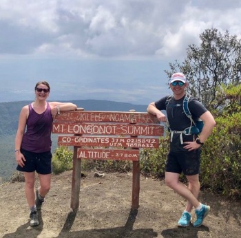 Mt Longonot summit with Matt