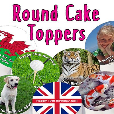 Round Cake Toppers