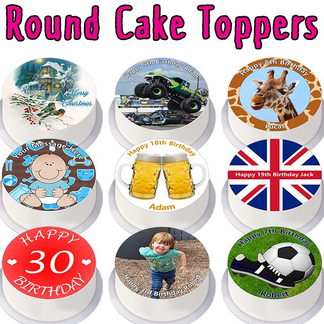 Round Cake Toppers