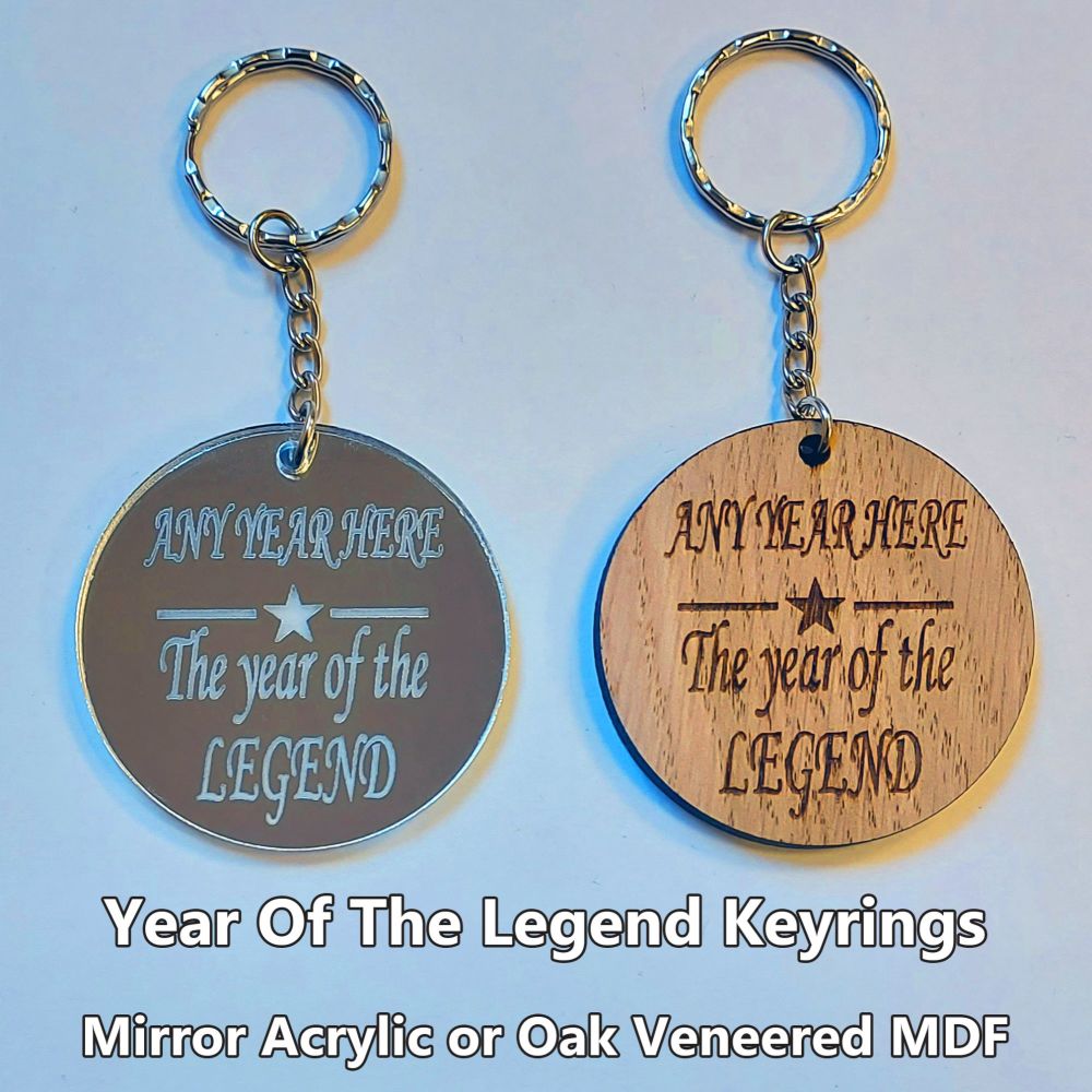 Year Of The Legend, 1 x Keyring