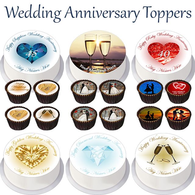 Wedding Anniversary Toppers