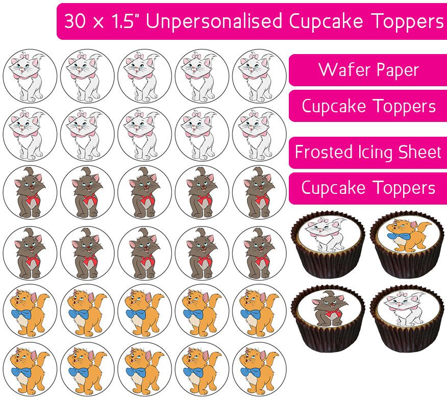 Aristocats - 30 Cupcake Toppers