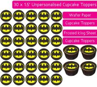 Batman - 30 Cupcake Toppers