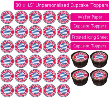 Bayern Munich Football - 30 Cupcake Toppers