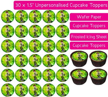 Ben Ten - 30 Cupcake Toppers