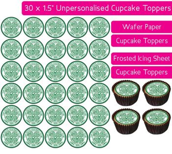 Celtic Football - 30 Cupcake Toppers