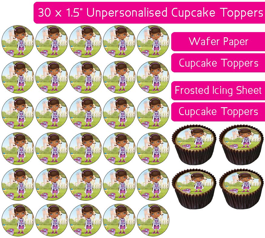 Doc McStuffins - 30 Cupcake Toppers