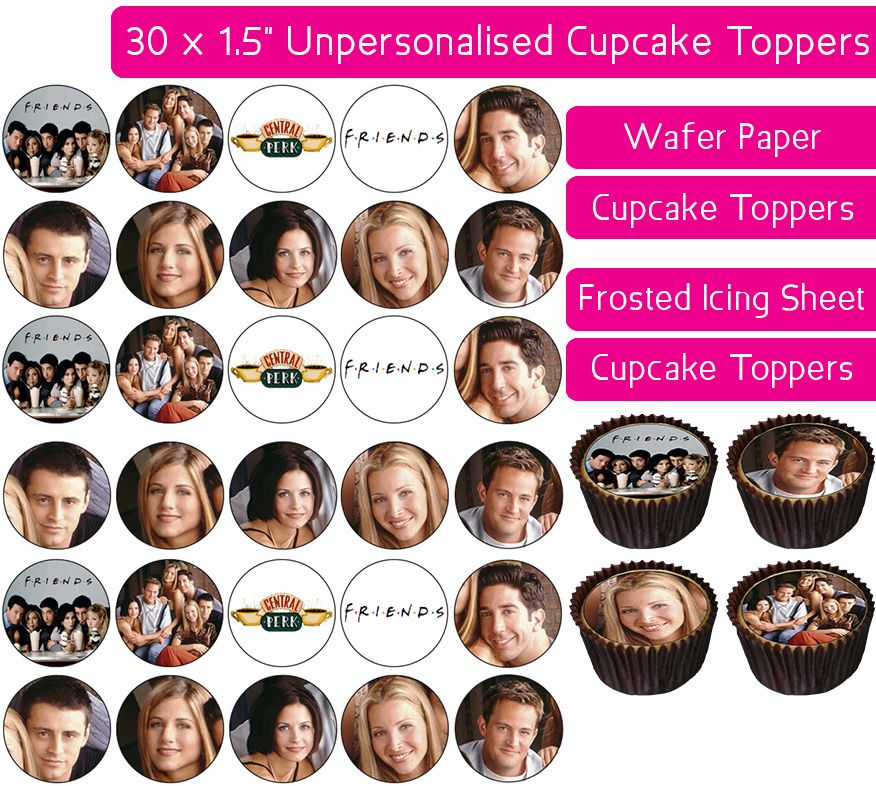 Friends - 30 Cupcake Toppers