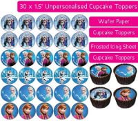 Frozen Team - 30 Cupcake Toppers