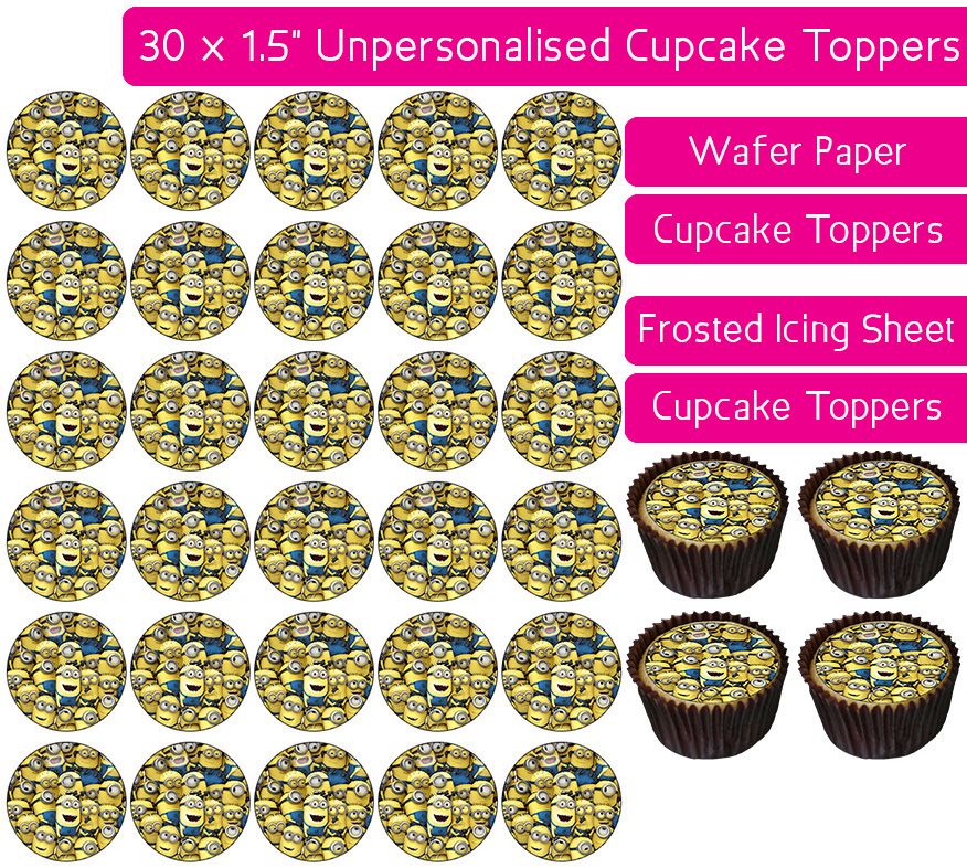 Full of Minions - 30 Cupcake Toppers