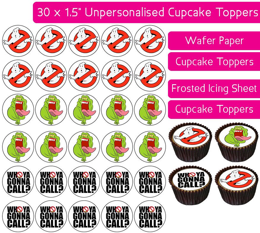 Ghostbusters - 30 Cupcake Toppers