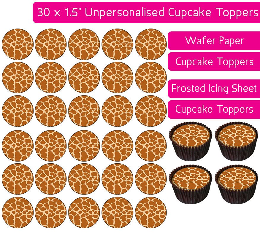 Giraffe Cupcake Toppers - Etsy UK