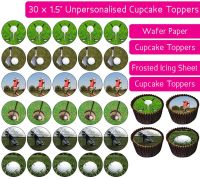 Golf - 30 Cupcake Toppers