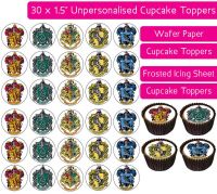 Harry Potter Hogwarts - 30 Cupcake Toppers