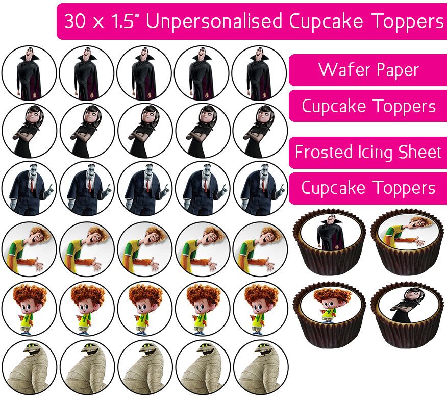 Hotel Transylvania - 30 Cupcake Toppers