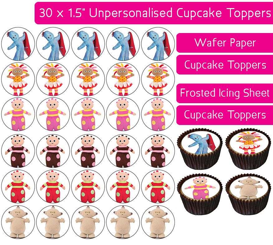 In The Night Garden - 30 Cupcake Toppers